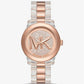 Runway Pavé Rose Gold-Tone and Acetate Watch
