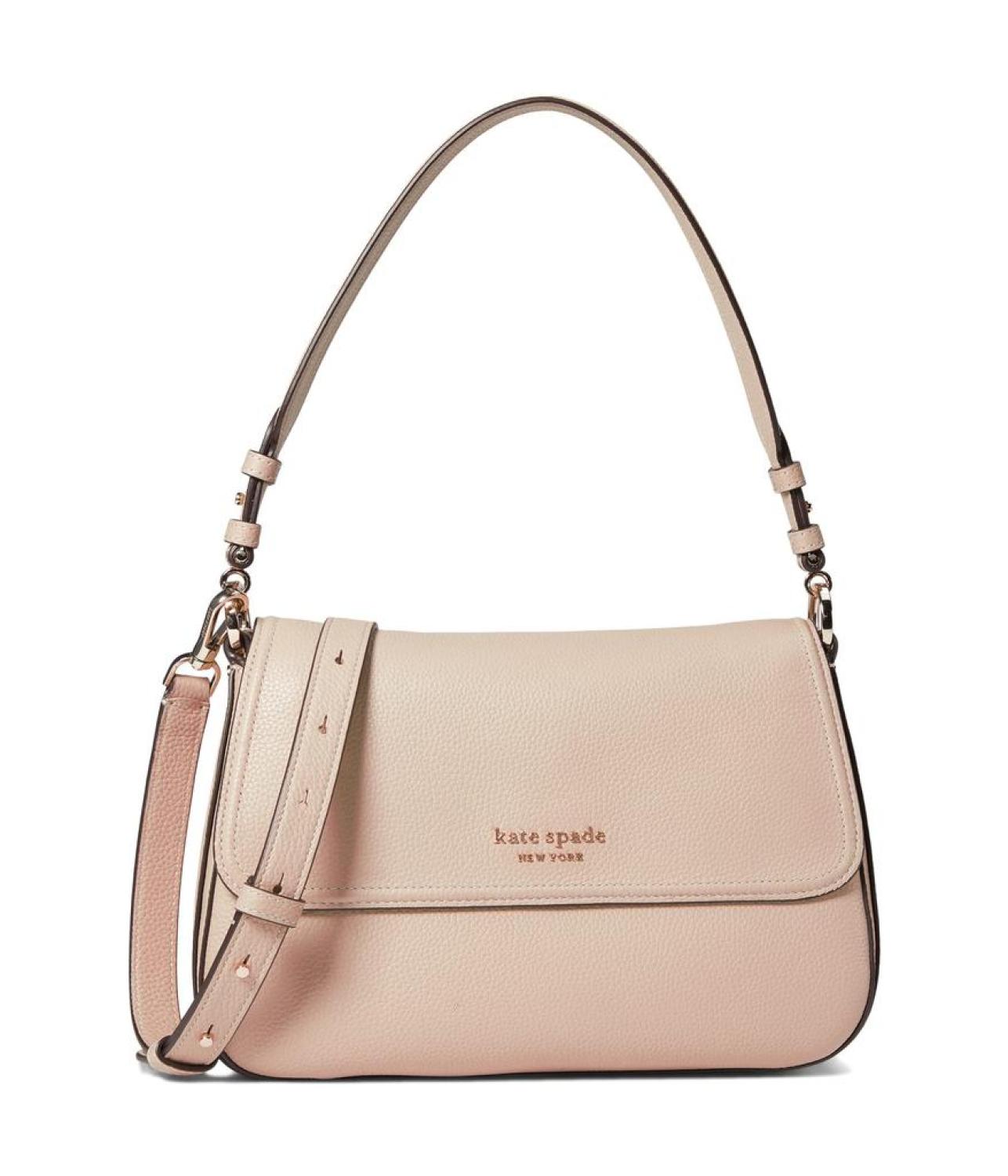 New Core Pebble Pebbled Leather Medium Convertible Flap Shoulder Bag