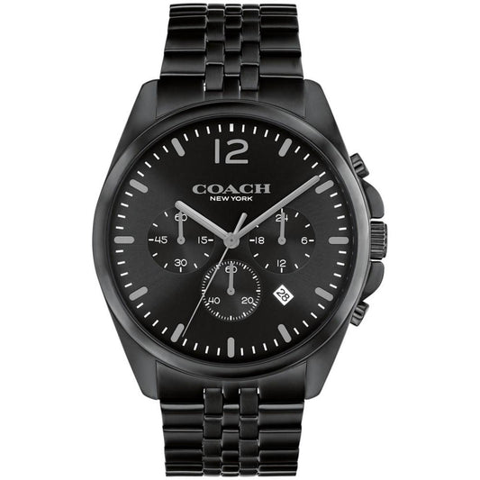 Men's Greyson Black Stainless Steel Bracelet Watch 43mm