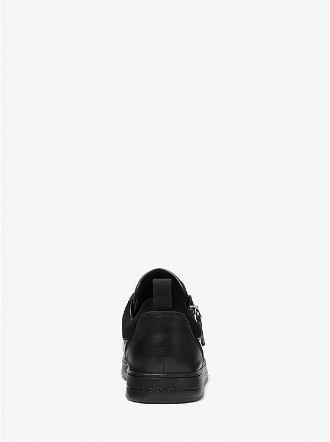 Keating Leather Zip and Lace-Up Sneakers