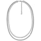 14K Gold Plated Mixed Tennis Double Layer Necklace