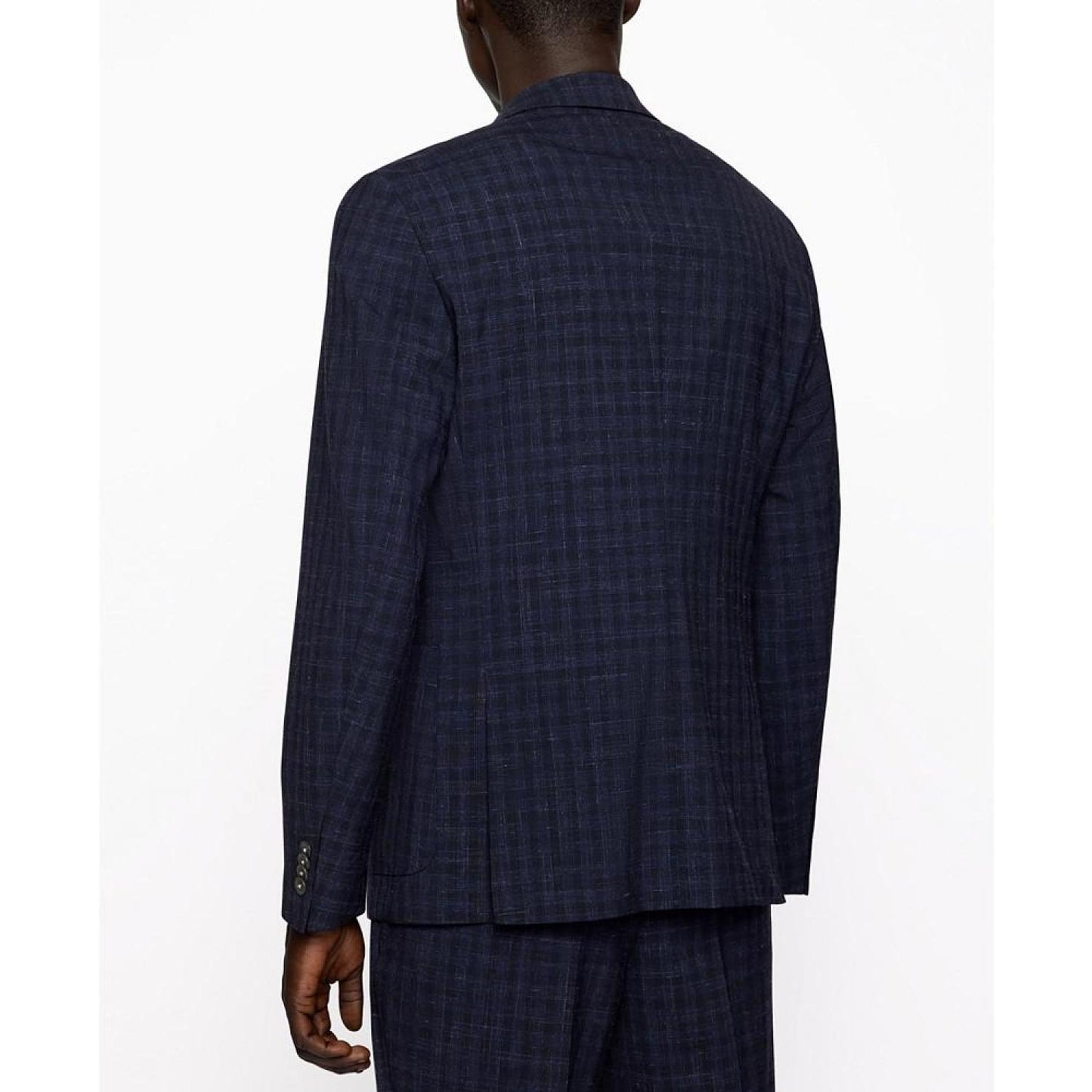 Men's Checked Slim-Fit Suit