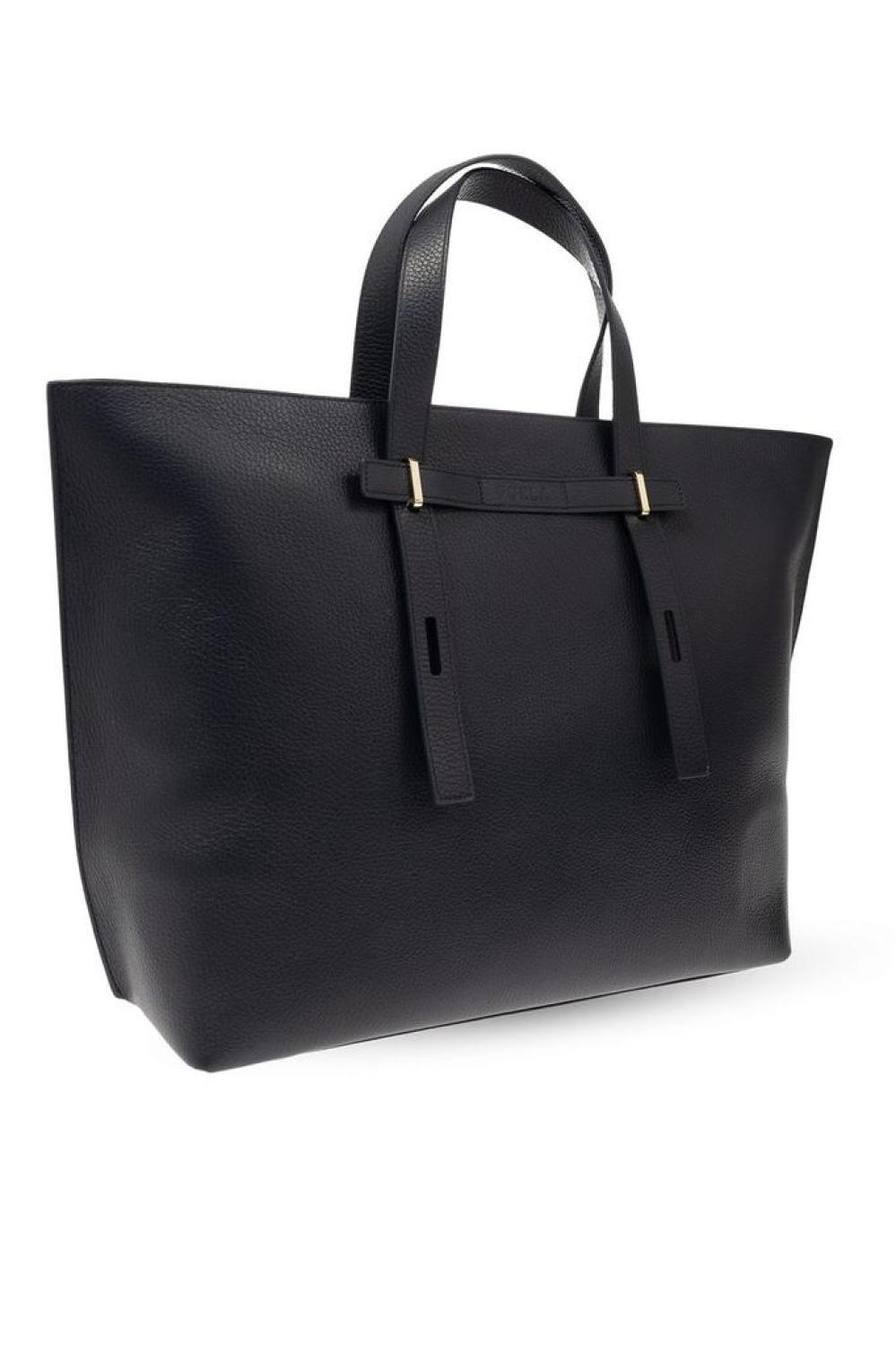 Furla Giove Logo Debossed Shopping Bag