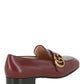 Leather Loafer with Double G