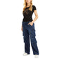 Women's Crewneck Embellished-Logo Short-Sleeve Top