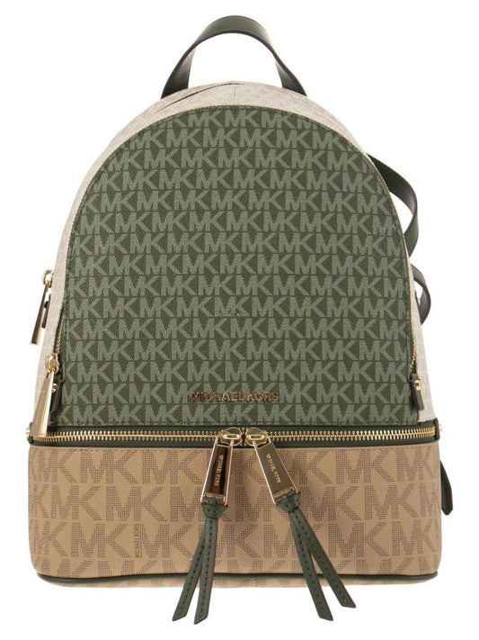 Michael Michael Kors Rhea Logo Plaque Zip-Up Backpack