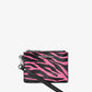 Zebra Print Calf Hair Coin Purse