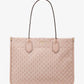 Heidi Large Logo Jacquard Tote Bag