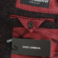 Dolce & Gabbana Bordeaux alpaga two button blazer