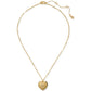 Gold-Tone Crystal A Locket Pendant Necklace, 16" + 3" extender