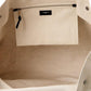 Saint Laurent Rive Gauche Maxi Canvas & Leather Shopping Tote (Authentic Pre-