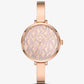 Naia Rose Gold-Tone Logo Watch