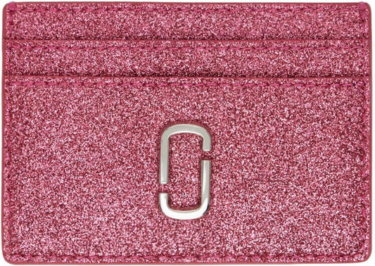 Pink 'The Galactic Glitter J Marc' Card Holder