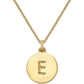 12k Gold-Plated Initials Pendant Necklace, 17" + 3" Extender