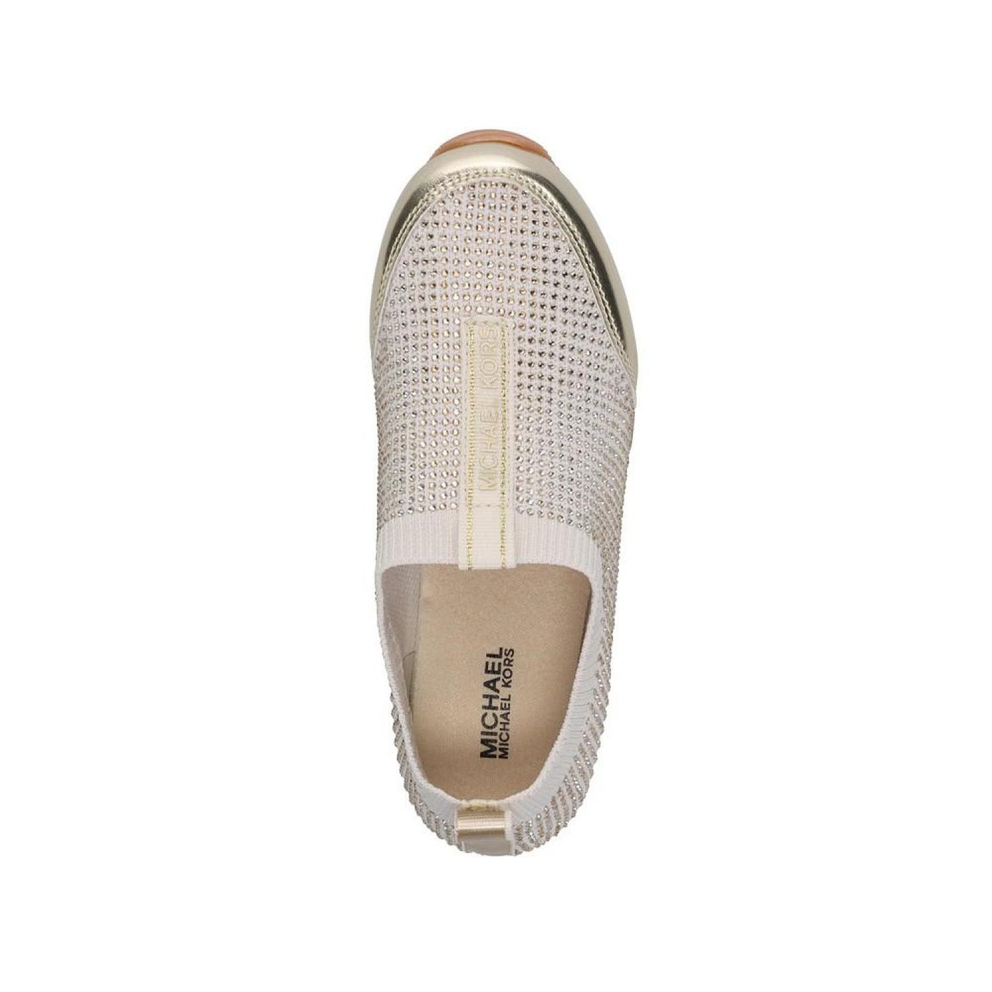 Little Girls Allie Sock Crystal Slip-On Sneakers