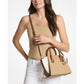 Avril Small Top Zip Leather Satchel