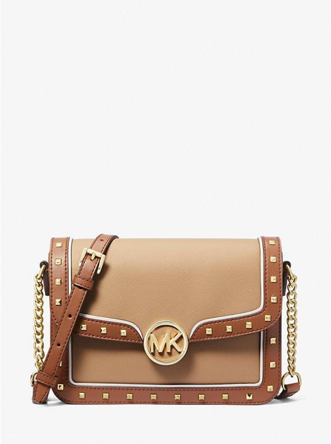 Leida Medium Studded Shoulder Bag