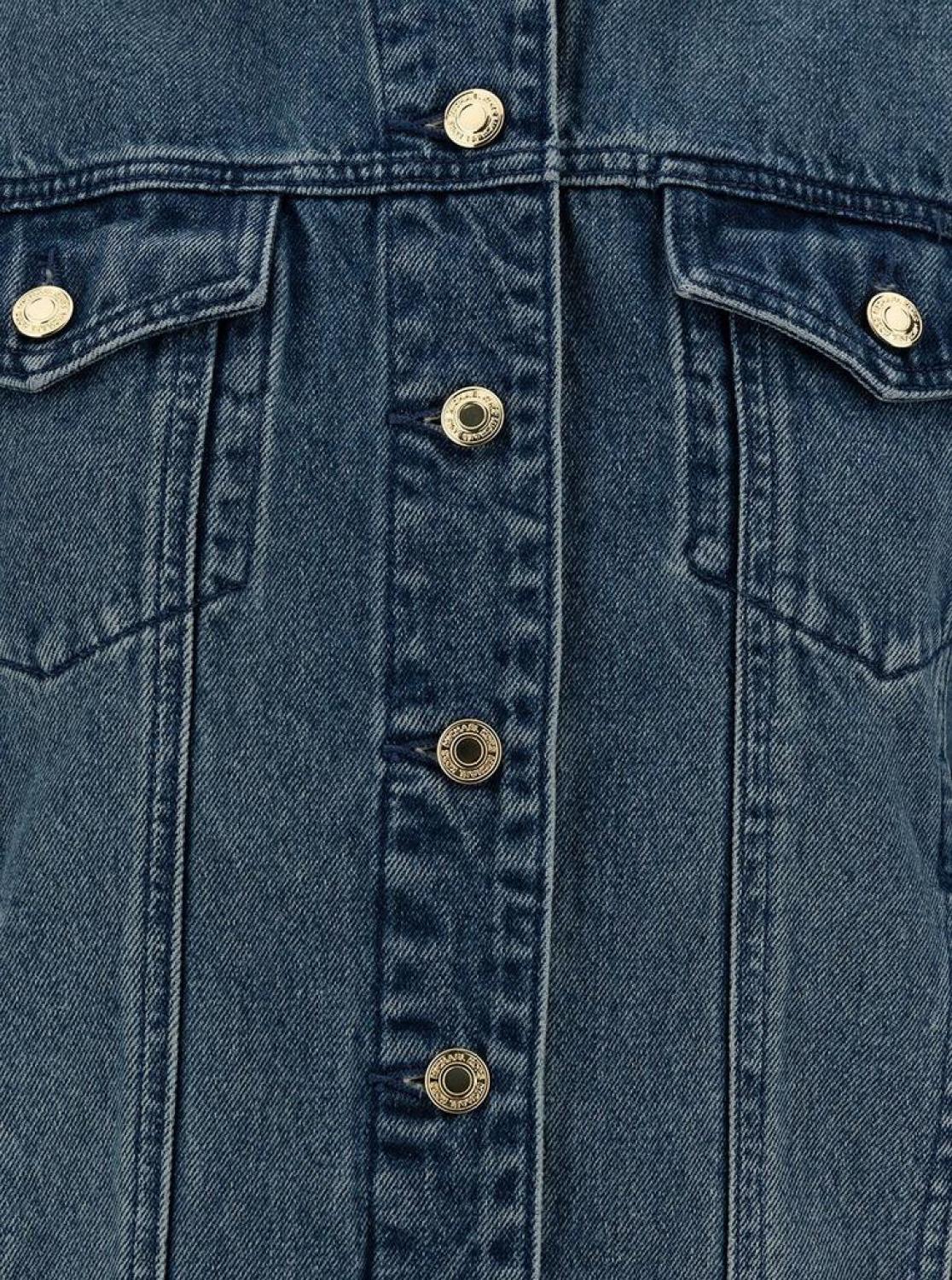 Michael Michael Kors Logo-Embossed Denim Jacket