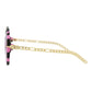 Round-Acetate Frame Sunglasses