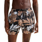 Men's Tropical-Print Quick-Drying Swim Shorts