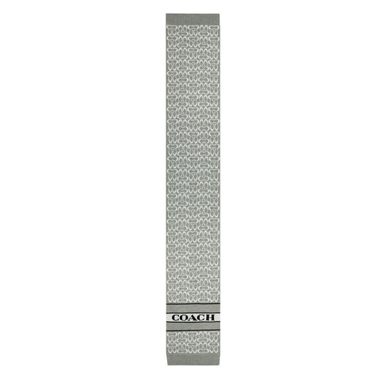 Women's Signature Logo Wool-Blend Rib Knit Scarf