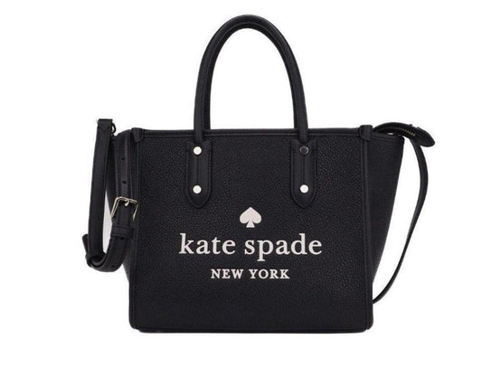 Kate Spade Ella Small  Pebbled Leather  Logo Crossbody Tote Women's Handbag