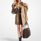 Faux Fur Trim Stretch Cotton Anorak