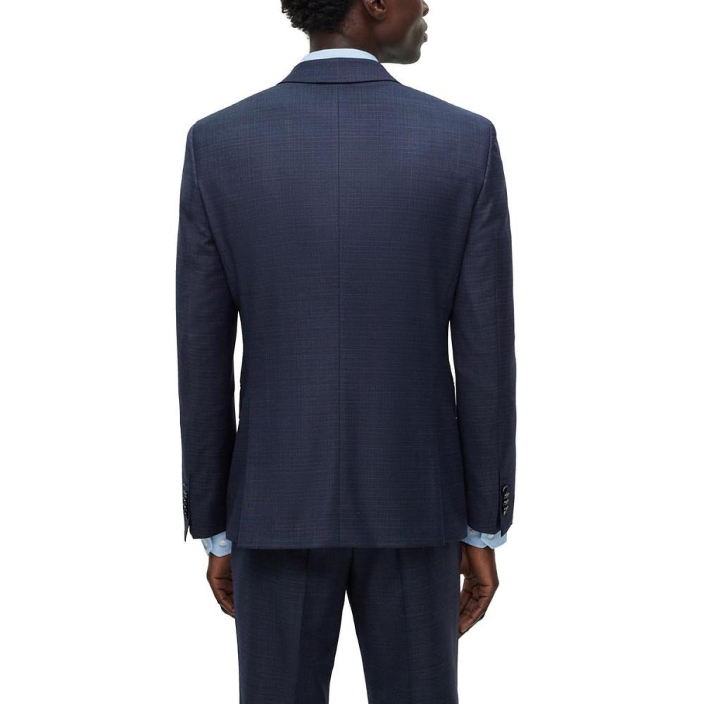 Men's Slim-Fit Checked Suit