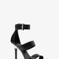 Amal Snake Embossed Leather Sandal