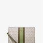 Medium Logo Stripe Zip Pouch