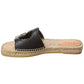 Gucci Interlocking G Cutout Leather Sandal