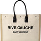 Saint Laurent Noe Rive Gauche Canvas & Leather Tote