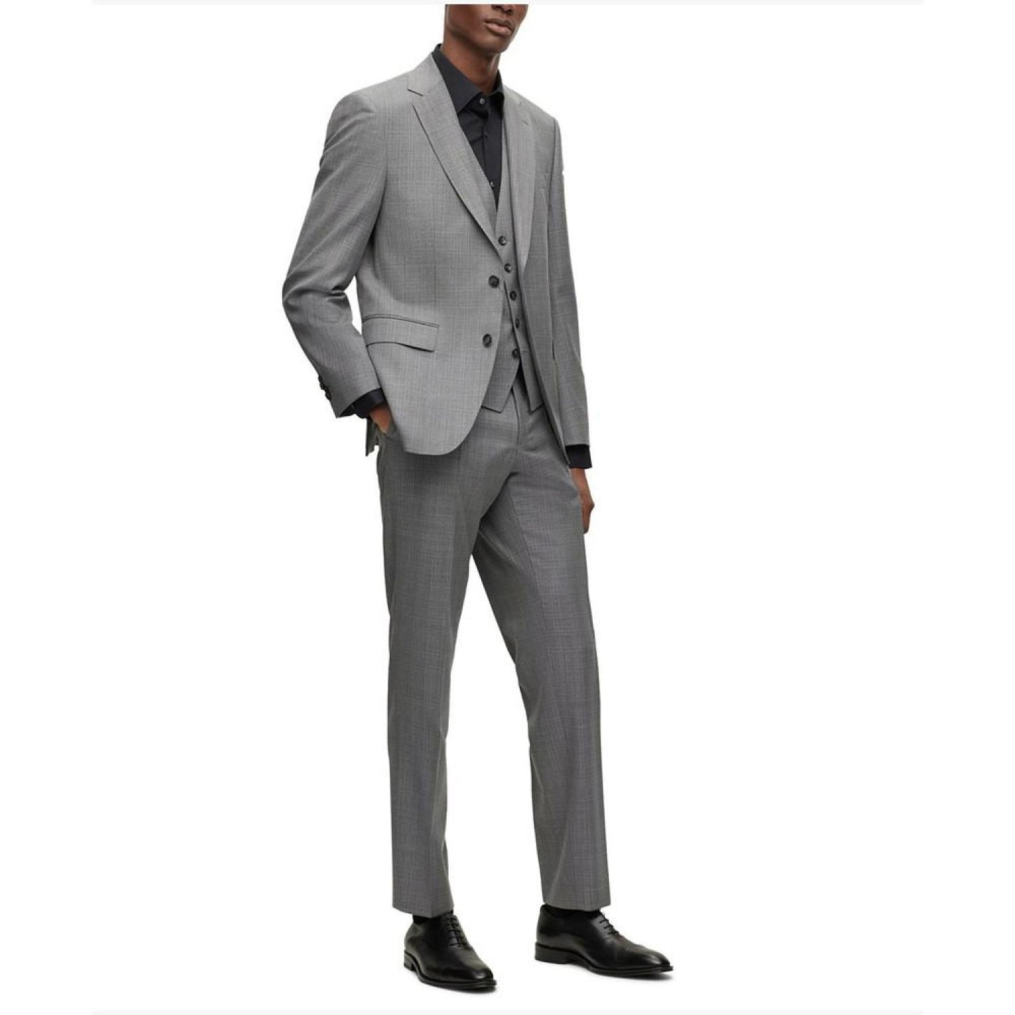 Men's Wool Serge Regular-Fit 3-Piece Suit