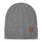 Men's Cable-Cuff Logo Patch Beanie