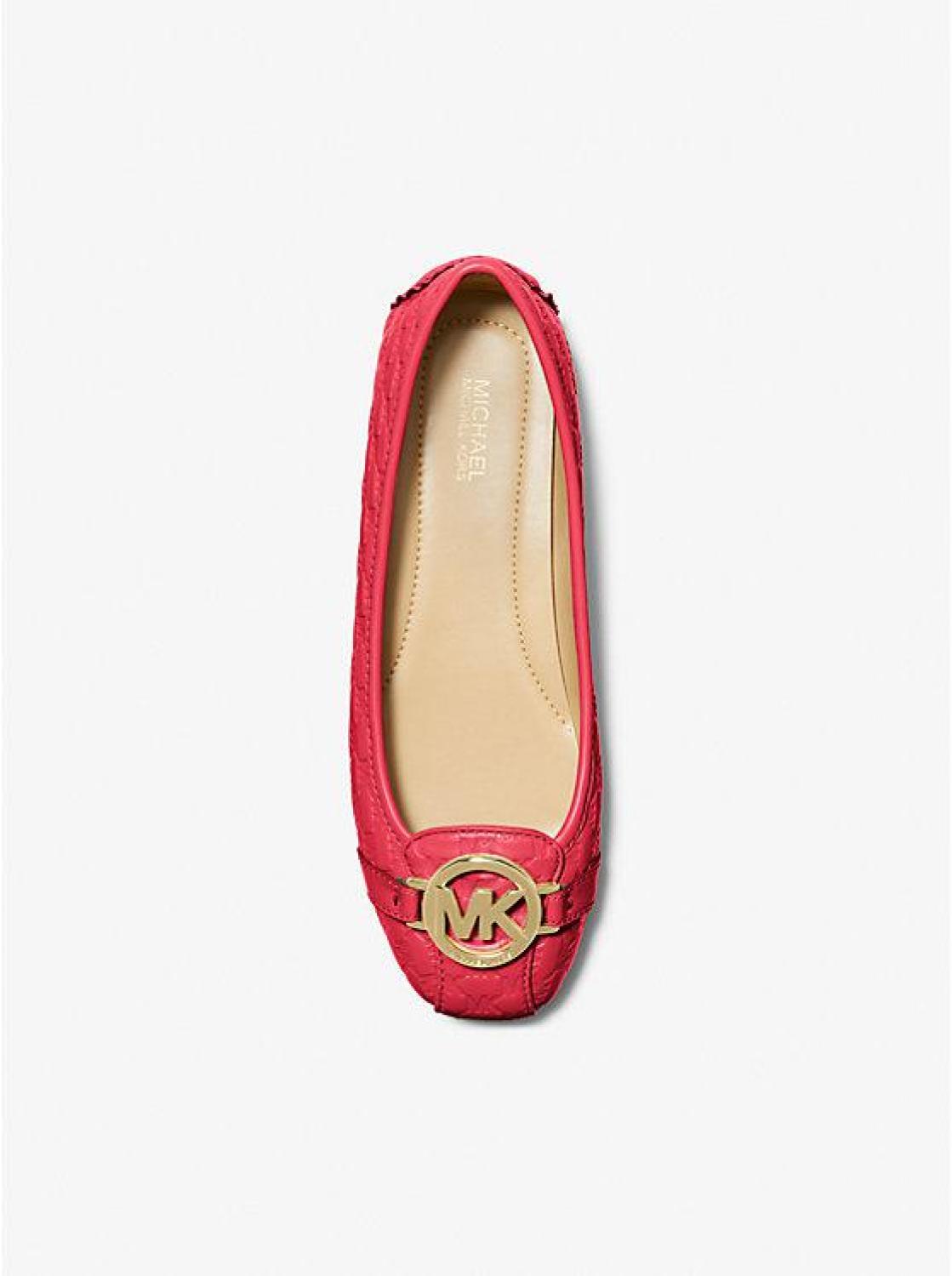 Fulton Logo Embossed Faux Leather Moccasin