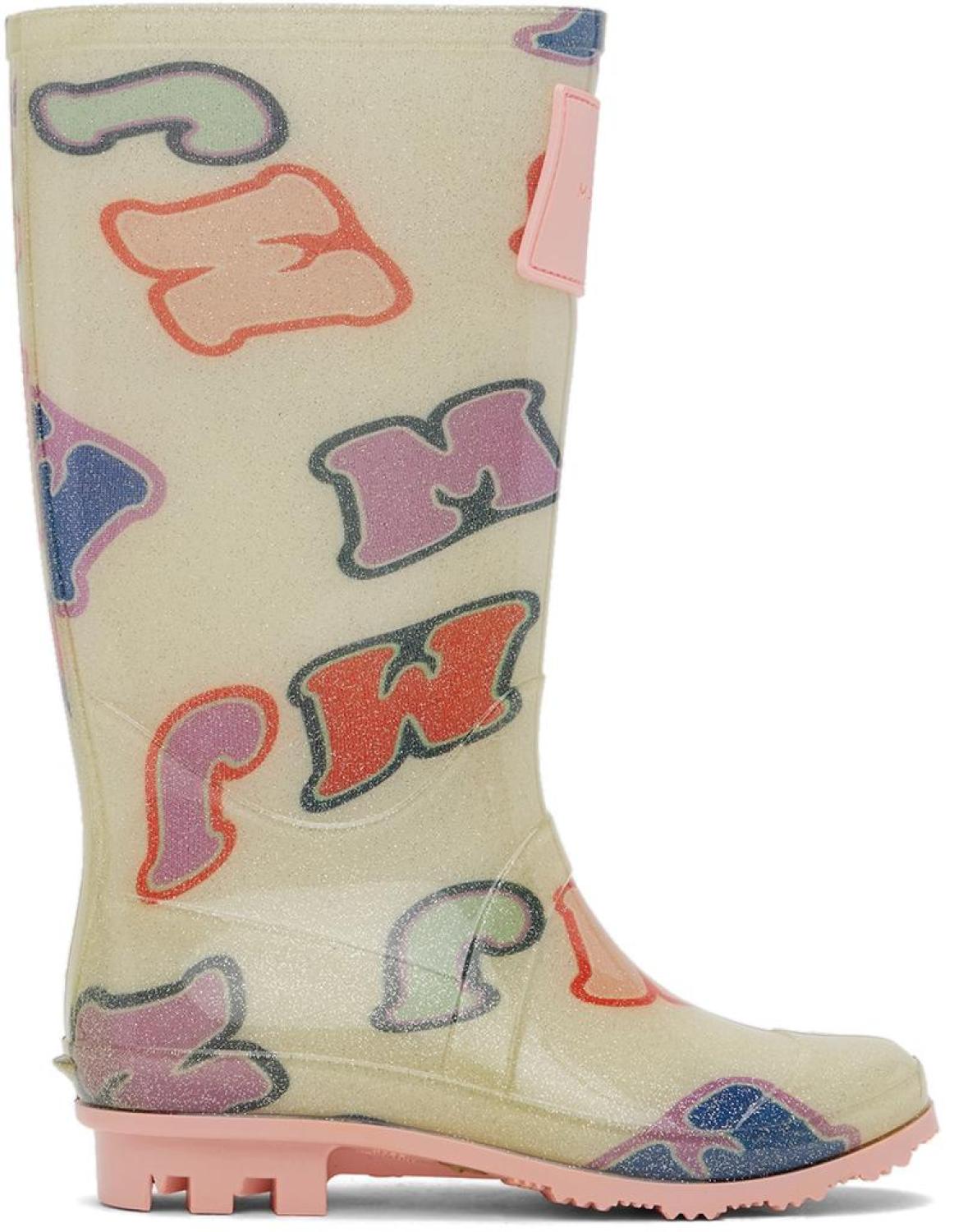 Kids Off-White Urban Jungle 'MJ' Rain Boots