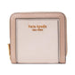 Morgan Colorblocked Saffiano Leather Compact Wallet