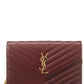 Saint Laurent Medium Monogram Matelasse Leather Wallet On Chain