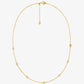 Precious Metal-Plated Sterling Silver Cubic Zirconia Necklace