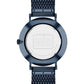 Men's Charles Blue Stainless Steel Mesh Bracelet Watch
