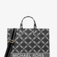 Gigi Large Empire Logo Jacquard Tote Bag