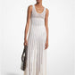 Hand-Crocheted Cotton and Cashmere Tank Dress