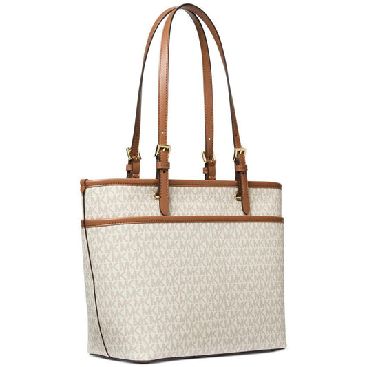 Logo Large Top Zip Pocket Tote