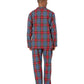 Folded Woven Long Sleeve PJ Top & PJ Pants