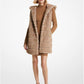 Quilted Faux Fur Hooded Vest