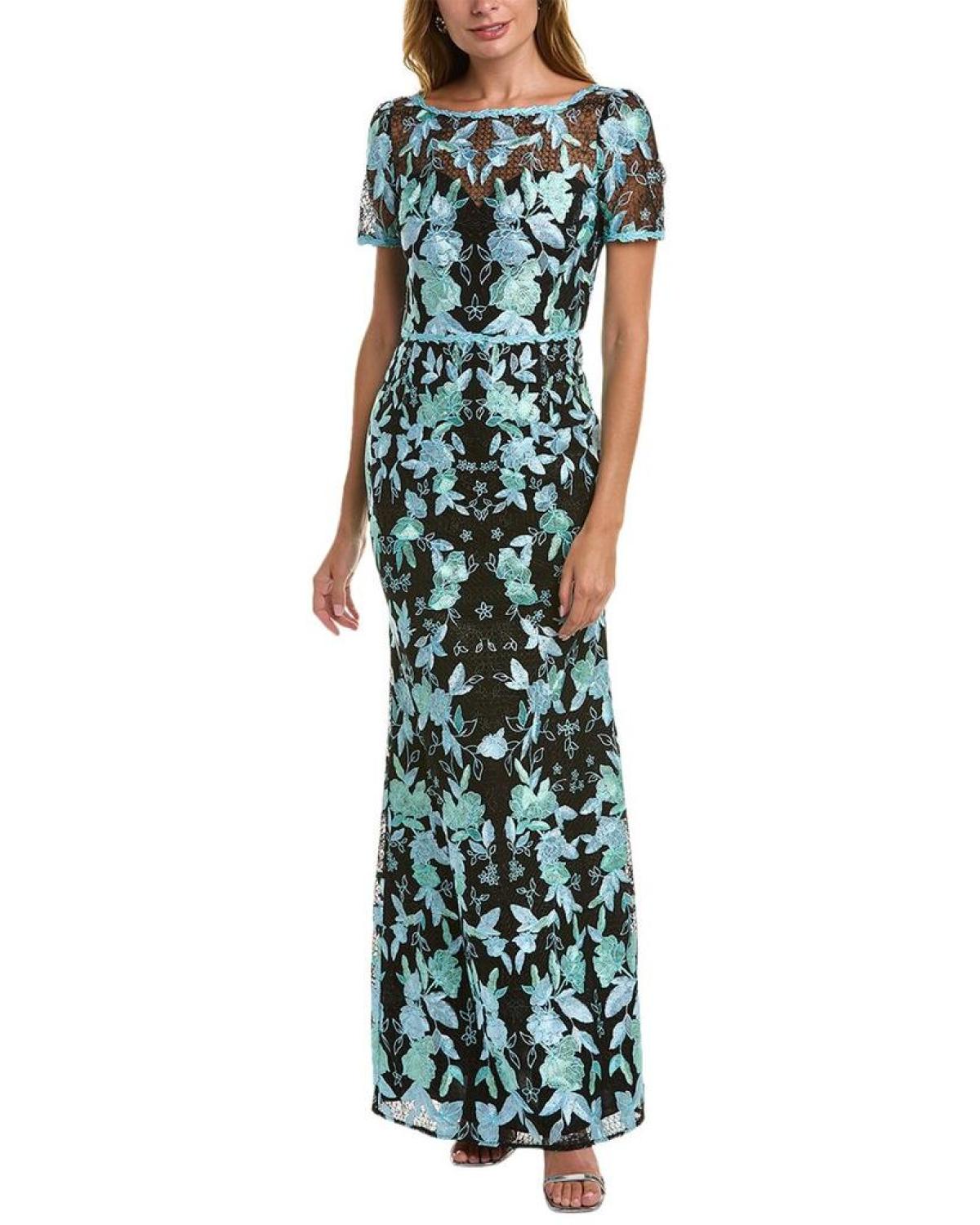 Marchesa Notte Embroidered Gown
