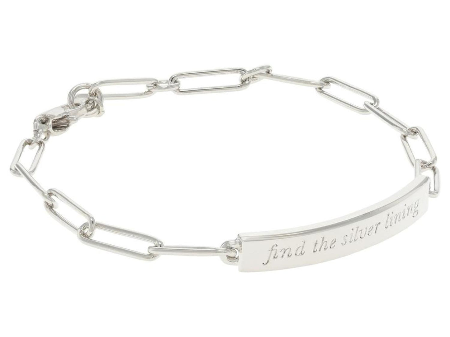 Idiom Bracelet Silver Lining Idiom Bracelet