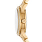 Women's Runway Quartz Three-Hand Gold-Tone Stainless Steel Watch 38mm
