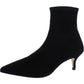 Jade Womens Pointed Toe Leather Booties