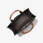 Cooper Logo Embossed Pebbled Leather Tote Bag
